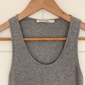 Michael Stars ribbed gray tank